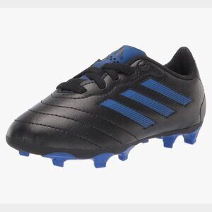 Adidas Kids Goletto VIII Firm Ground Soccer Shoe Core Black/Royal Blue 9.5K